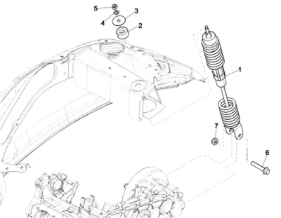 Rear shock absorber