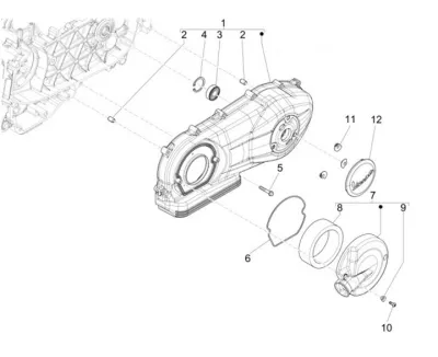 Engine casing cover