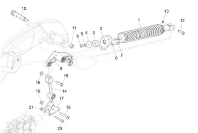 Rear shock absorber
