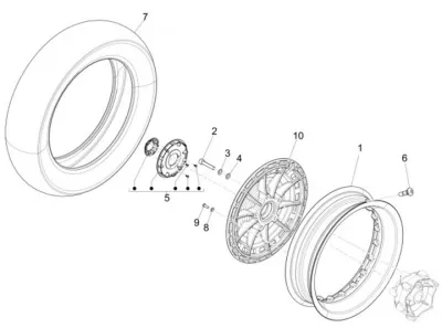 Ruota anteriore