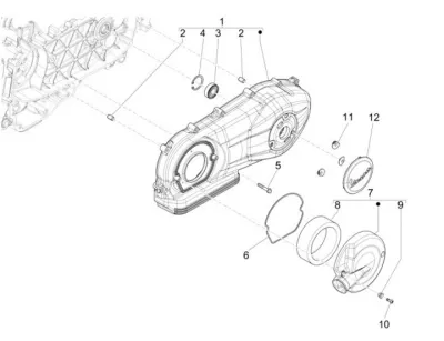Engine casing cover
