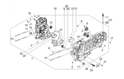 Engine casing