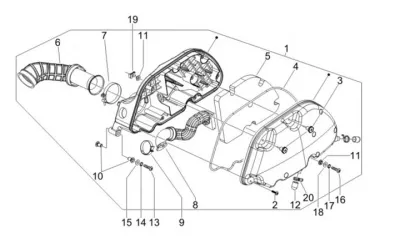 Air intake filter