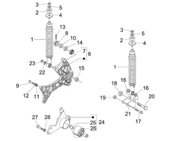 Rear shock absorber