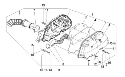 Air intake filter