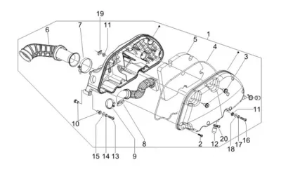 Air intake filter