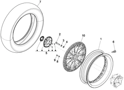Ruota anteriore