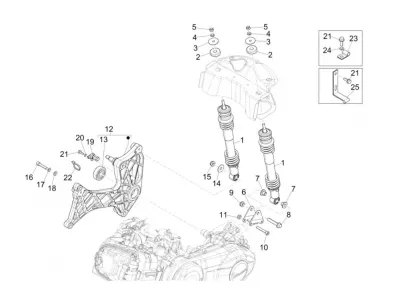 Rear shock absorber
