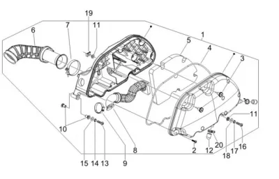 Air intake filter