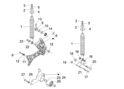 Rear shock absorber