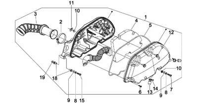 Air intake filter
