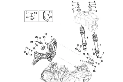 Rear shock absorber