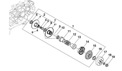 Rear pulley - clutch