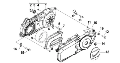 Engine casing cover