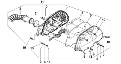Air intake filter