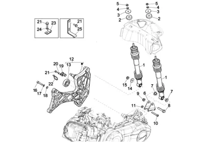Rear shock absorber