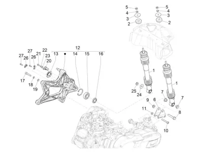 Rear shock absorber