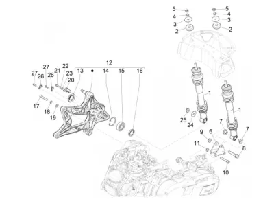 Rear shock absorber