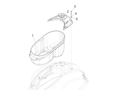 Compartiment pour casque