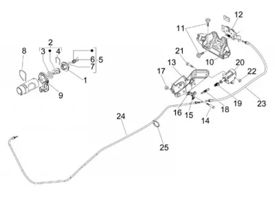 Lock set - ignition switch