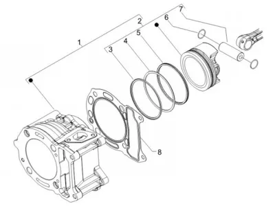 Cylinder - piston