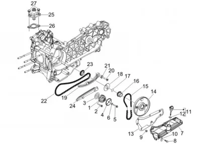 Oil pump - timing chain