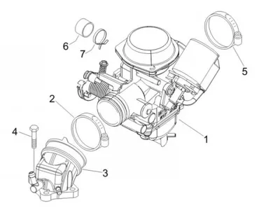 Carburettor - intake manifold