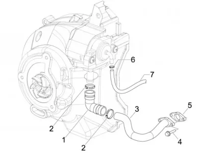 Secondary air housing