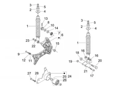 Rear shock absorber