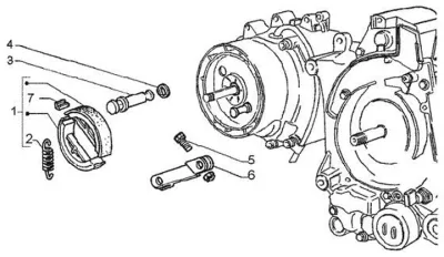 Rear brake shoes