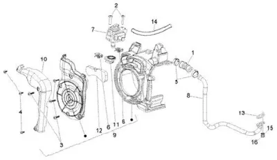 Secondary air housing