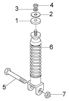 Rear shock absorber