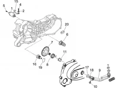 Starter motor - kickstarter