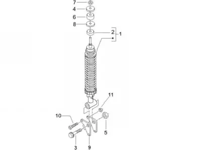 Rear shock absorber