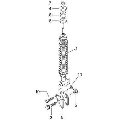 Rear shock absorber
