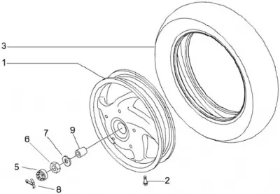 Rear wheel