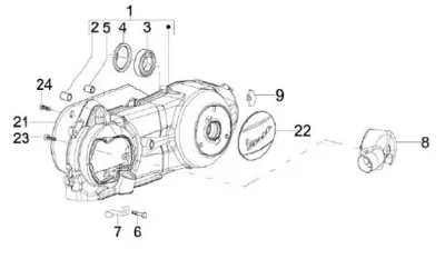 Engine casing cover