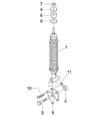 Rear shock absorber