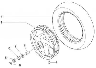 Rear wheel