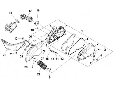 Air intake filter