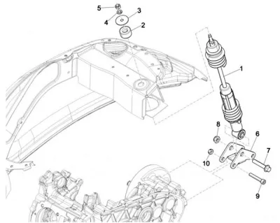Rear shock absorber