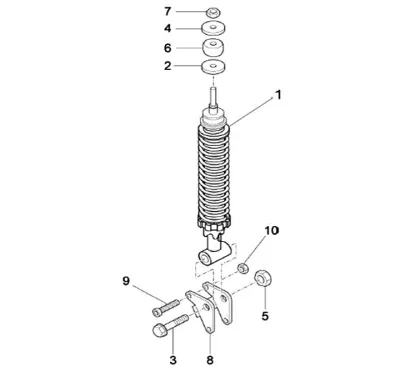 Rear shock absorber