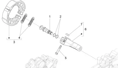 Rear brake shoes
