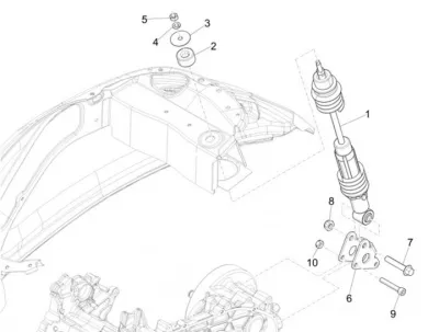 Rear shock absorber