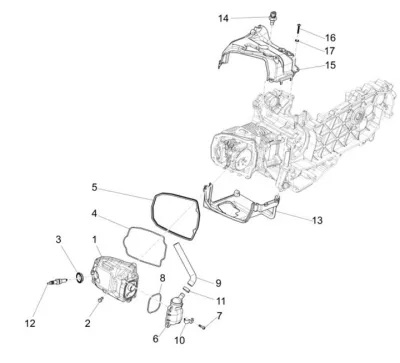 Tapa deflector cilindro
