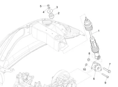 Rear shock absorber
