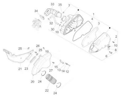 Air intake filter