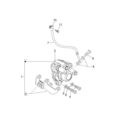 Front brake caliper