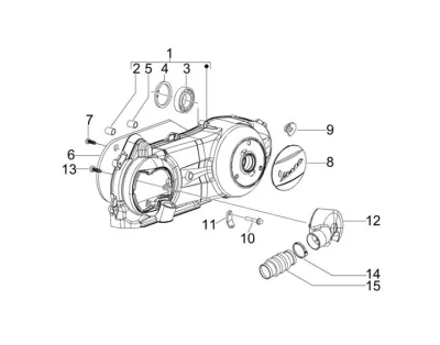 Engine casing cover