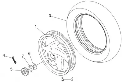 Rear wheel